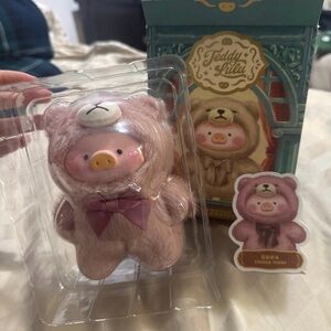 Teddy Lulu Pink Teddy Pig Figurine Plush Design
